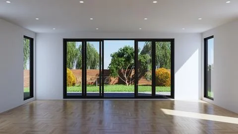 Living room 3d render Stock Illustration