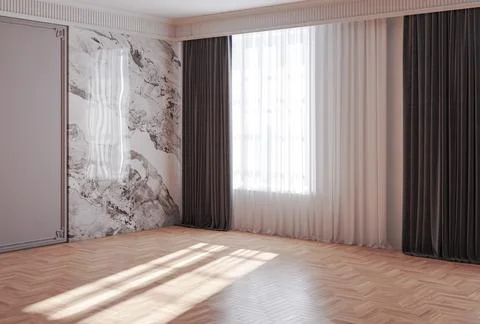 Living room 3d render Stock Illustration