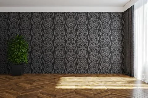 Living room 3d render Stock Illustration