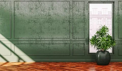 Living room 3d render Stock Illustration