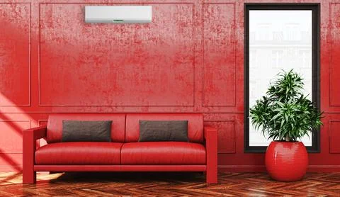 Living room 3d render Stock Illustration