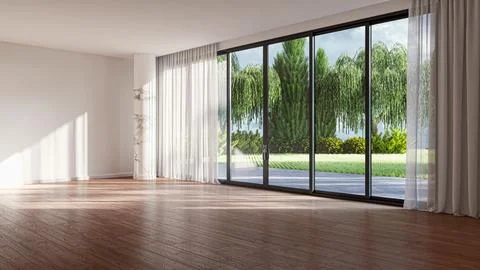 Living room 3d render Illustrazione stock