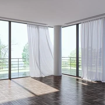 Living room 3d render Stock Illustration