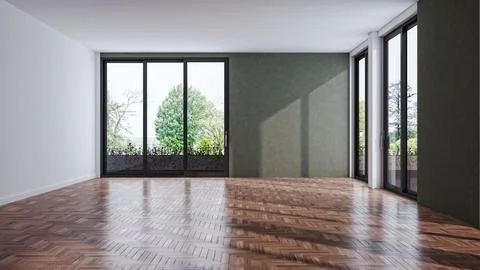 Living room 3d render Stock Illustration