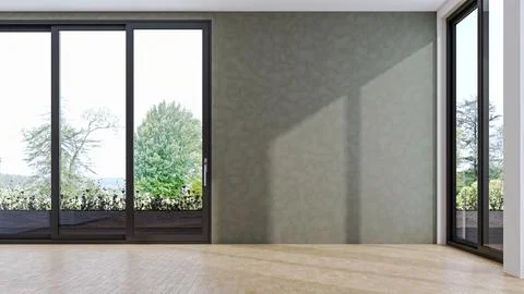 Living room 3d render Stock Illustration