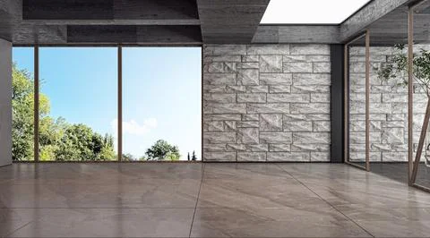 Living room 3d render Stock Illustration