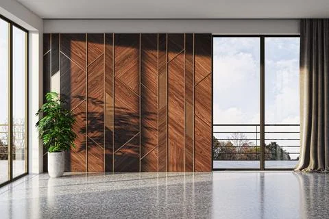 Living room 3d render Stock Illustration