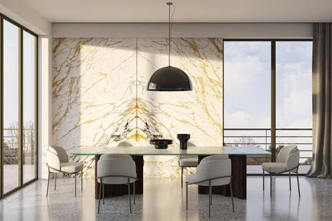 Living room 3d render Stock Illustration