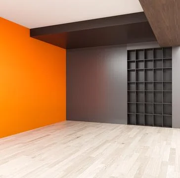 Living room 3d render Illustrazione stock