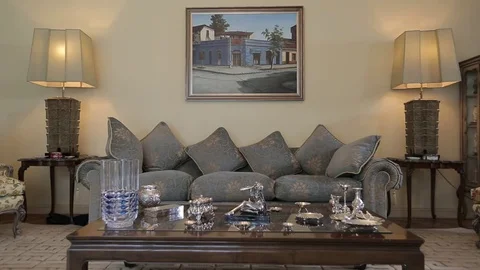 Living room couch Stock Footage 77048597