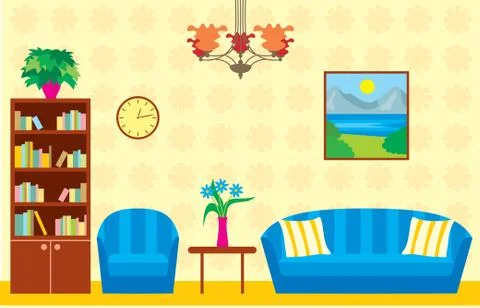 Living room Stock Illustration