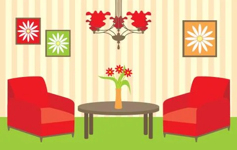 Living room Stock Illustration