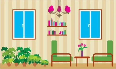 Living room Stock Illustration
