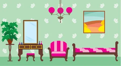 Living room Stock Illustration