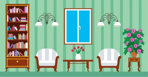 Living room Stock Illustration