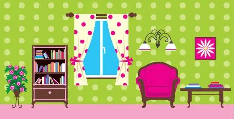 Living room Stock Illustration