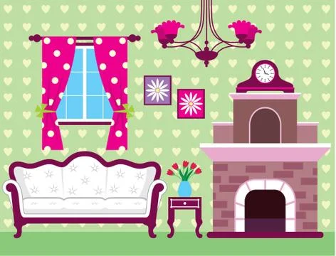 Living room Stock Illustration