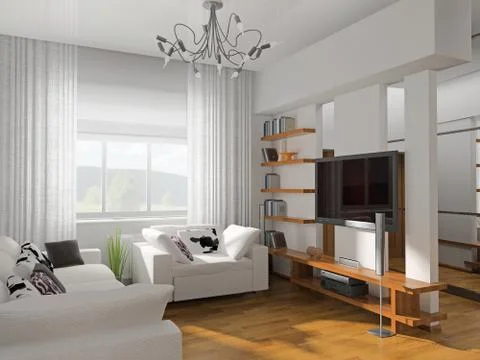 Living-room Stock Illustration