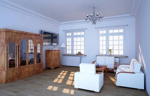 Living room Stockillustratie