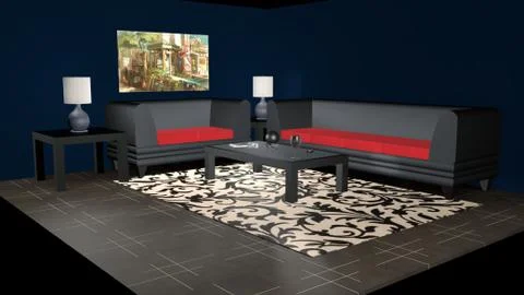 Living room Stock Illustration