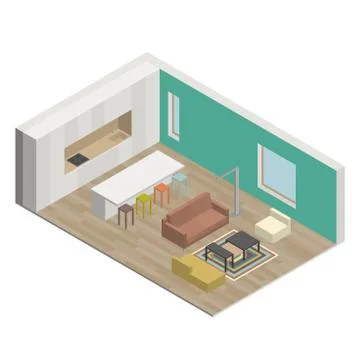 Living room Stock Illustration