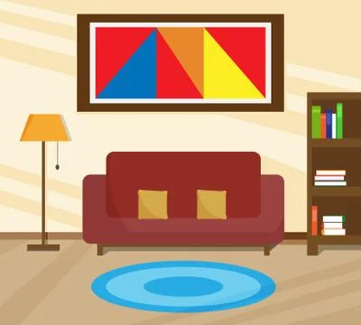Living room Stock Illustration