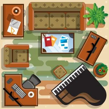 Living room. Stock Illustration