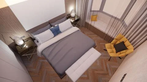 Living Room Interior 4K Rendering realistic simulation Stock Illustration