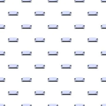 Living room sofa seamless pattern design creating comfort Illustrazione stock