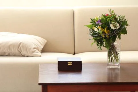Living room table Stock Photos