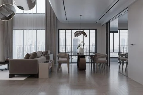 Living Room Texture Adding Dimension to Your Space with Fabrics and Finishes Illustrazione stock