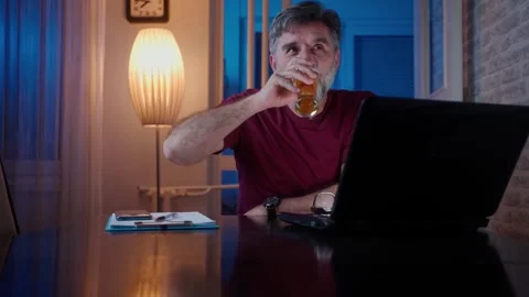 Living room, working on laptop computer. Stock Footage 270179487