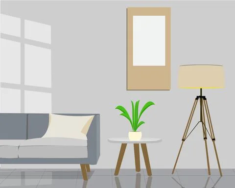 Living room2 Stock-Illustration