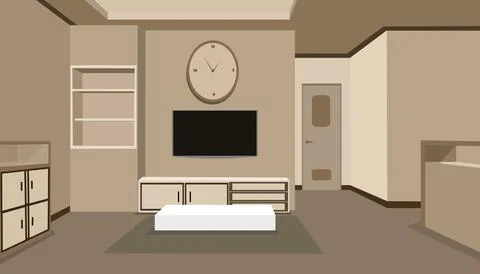 Living room4 Stock-Illustration