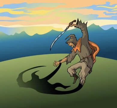 Living shadow Stock Illustration