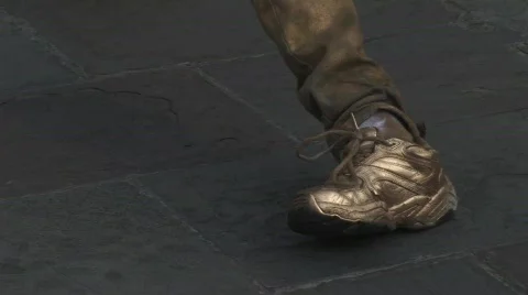 Living statue Stock Footage 593772