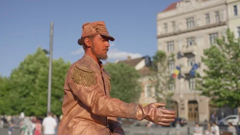 Living statue Video stock 100366681