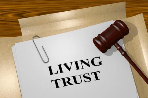 Living Trust concept Stock Illustration