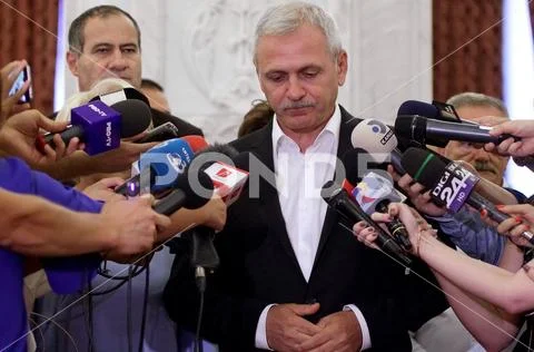 Liviu Dragnea, leader of Social Democratic Party - Romanian politics Stock Photos