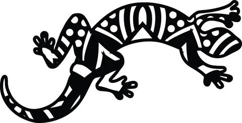 Lizard 1 layer Stock Illustration