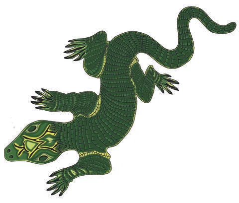 Lizard Color Stock Illustration