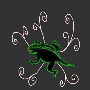 Lizard-frog Stock-Illustration