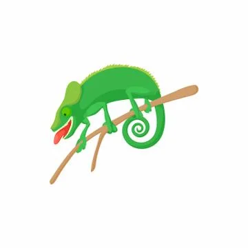 Lizard icon, cartoon style Stock Illustration