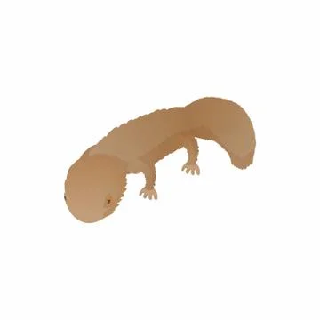 Lizard icon, cartoon style Stock Illustration