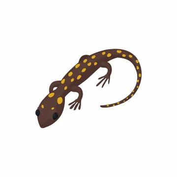 Lizard icon, cartoon style Illustrazione stock
