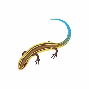 Lizard icon, cartoon style Illustrazione stock