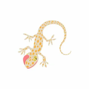 Lizard icon, cartoon style Illustrazione stock
