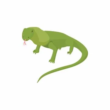 Lizard icon, cartoon style Stock Illustration