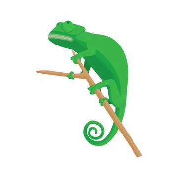 Lizard icon, cartoon style Illustrazione stock