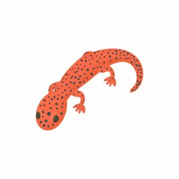 Lizard icon, cartoon style Illustrazione stock